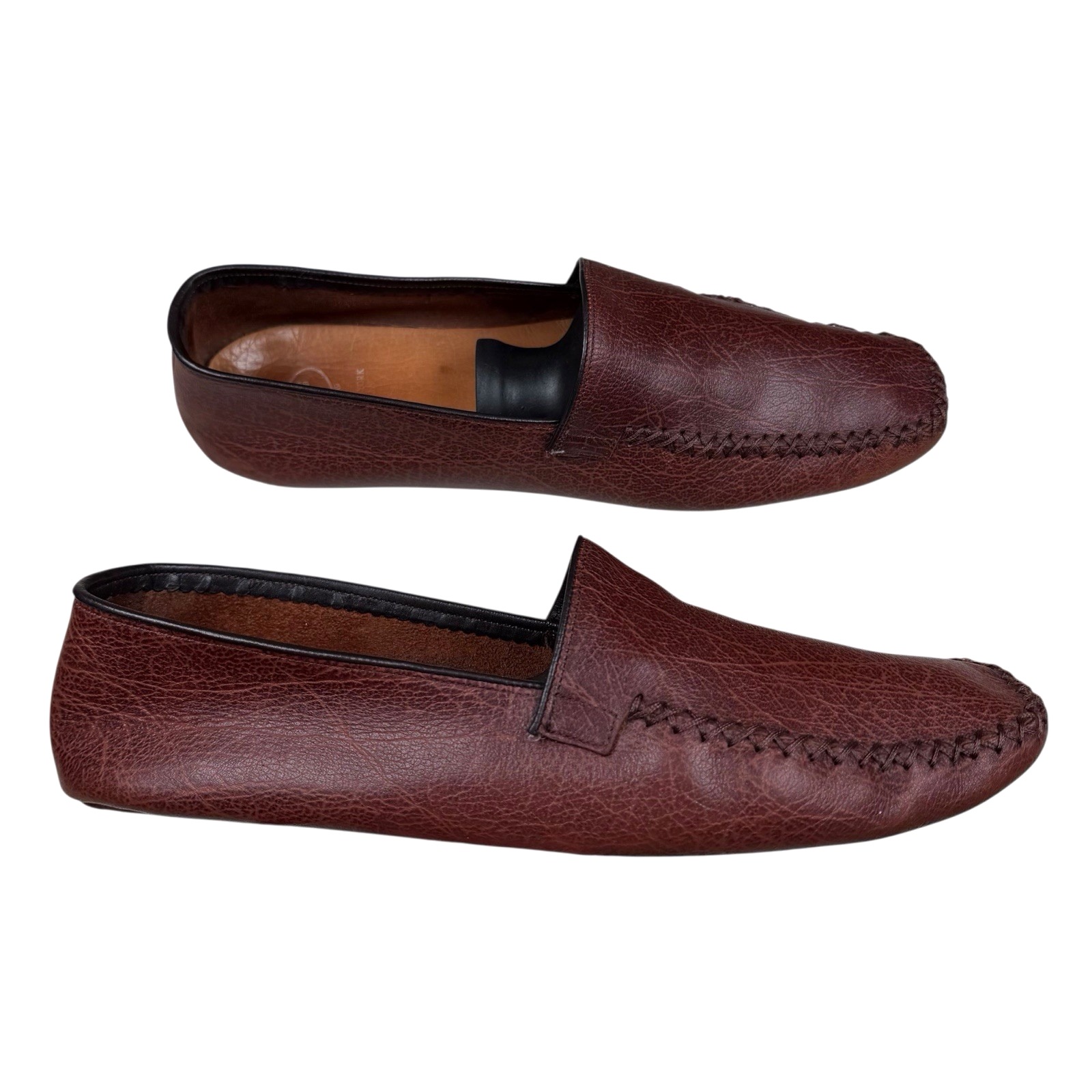 Church's Men's Brown Leather Slip On Shoes Sz 8 Made In England